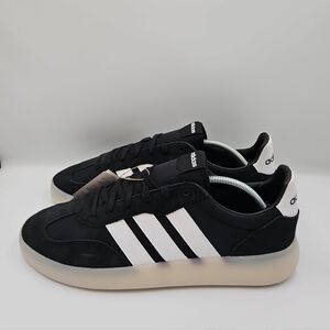 Adidas Men's Black and White Classic Sneakers